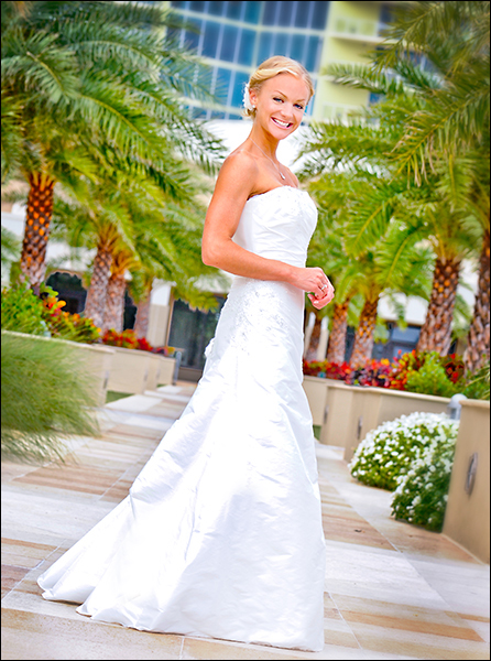 Bride at marriot Fort Lauderdale